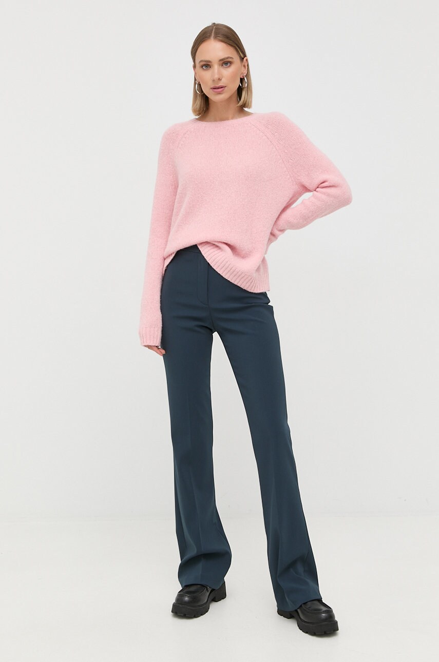 

Свитер с примесью шерсти Weekend Max Mara женский цвет розовый лёгкий