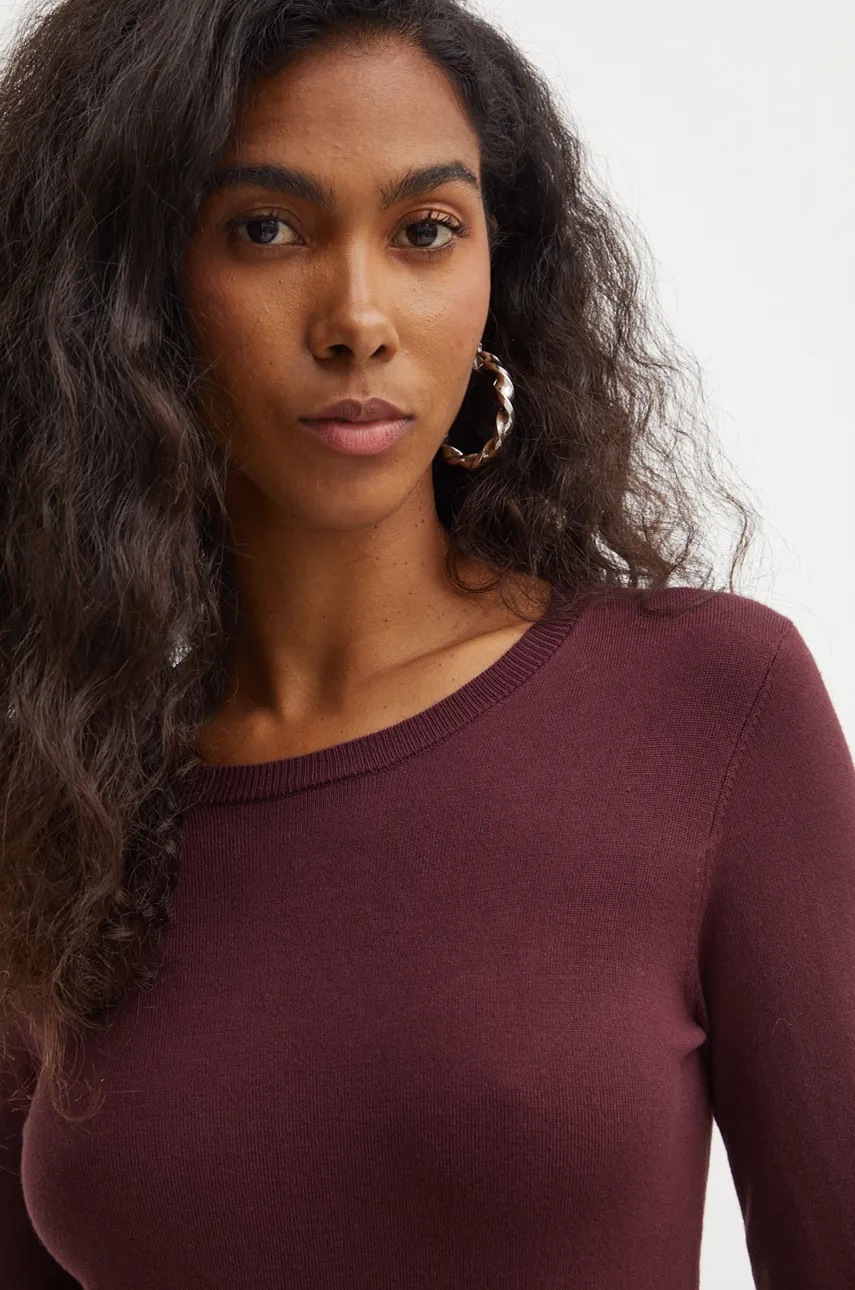 

Пуловер Guess ELINOR дамски в бордо от лека материя W2YR30 Z2V62