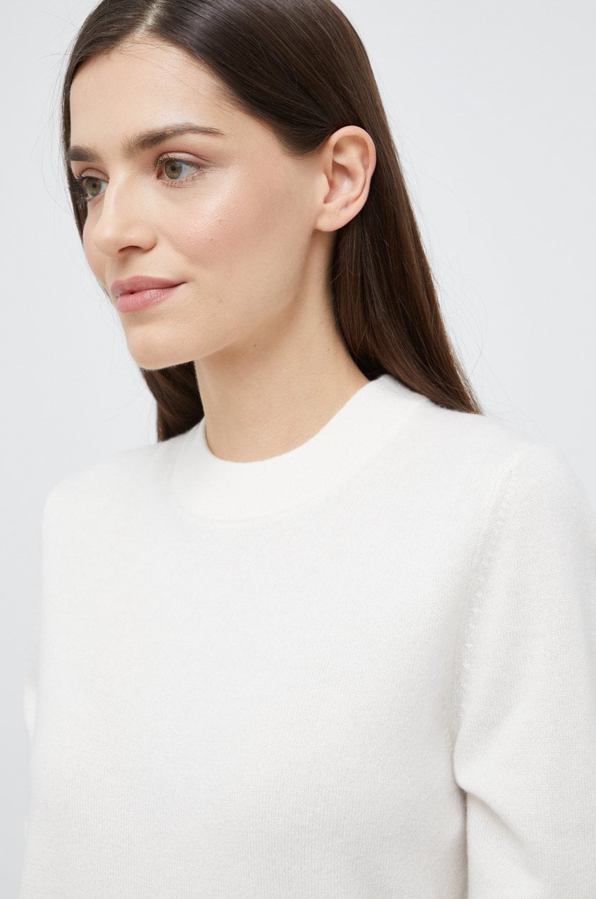 Boss pulover de casmir femei, culoarea bej, light