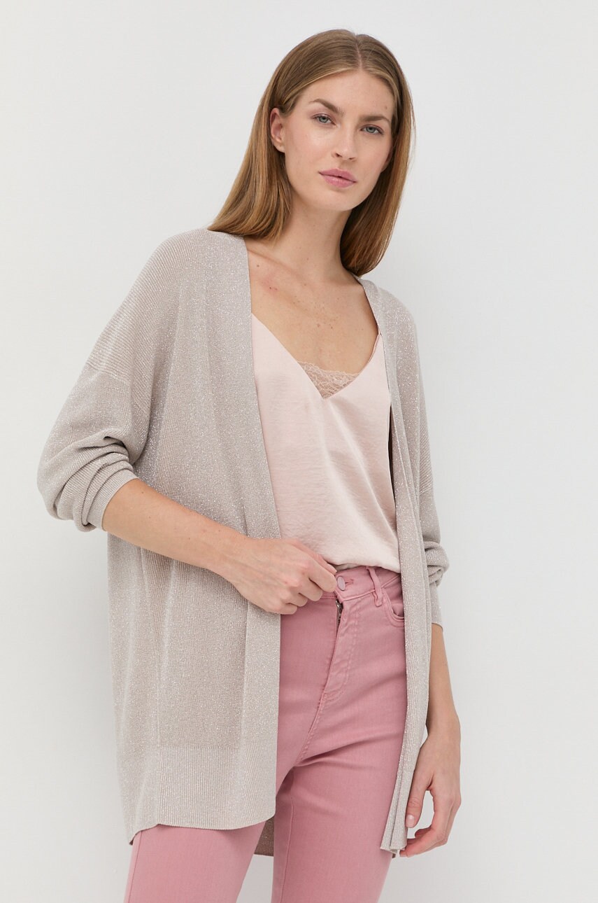 Marella cardigan femei, culoarea bej, light