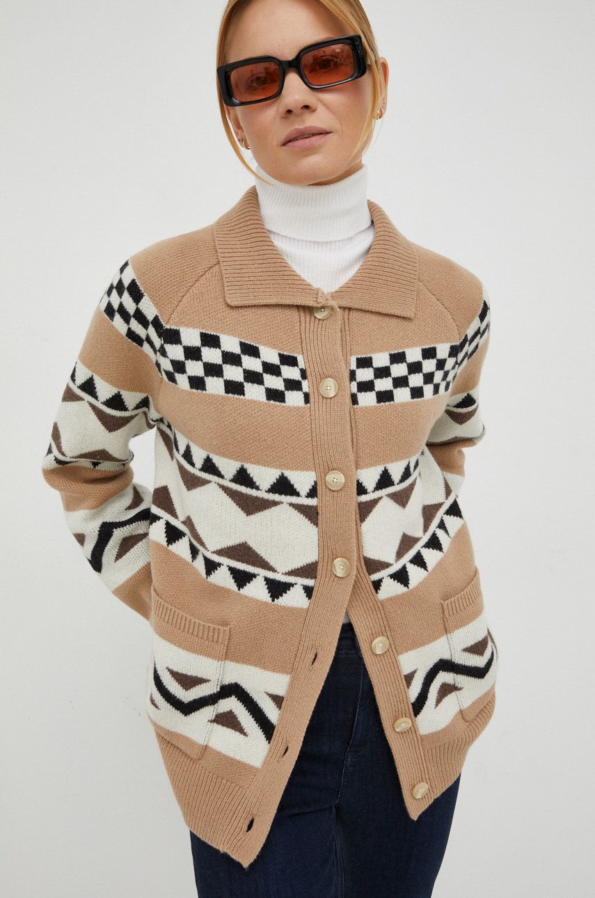 Levi’s cardigan din lana femei, culoarea bej, călduros answear.ro imagine promotii 2022
