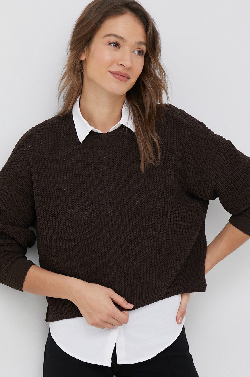 

Пуловер Vero Moda дамски в кафяво, Кафяв