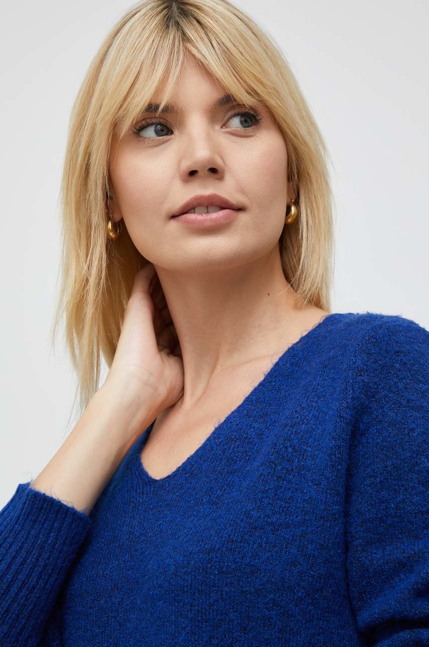 

Пуловер Vero Moda дамски в синьо от лека материя, Син