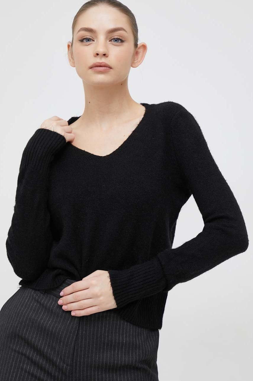 

Светр Vero Moda жіночий колір чорний легкий