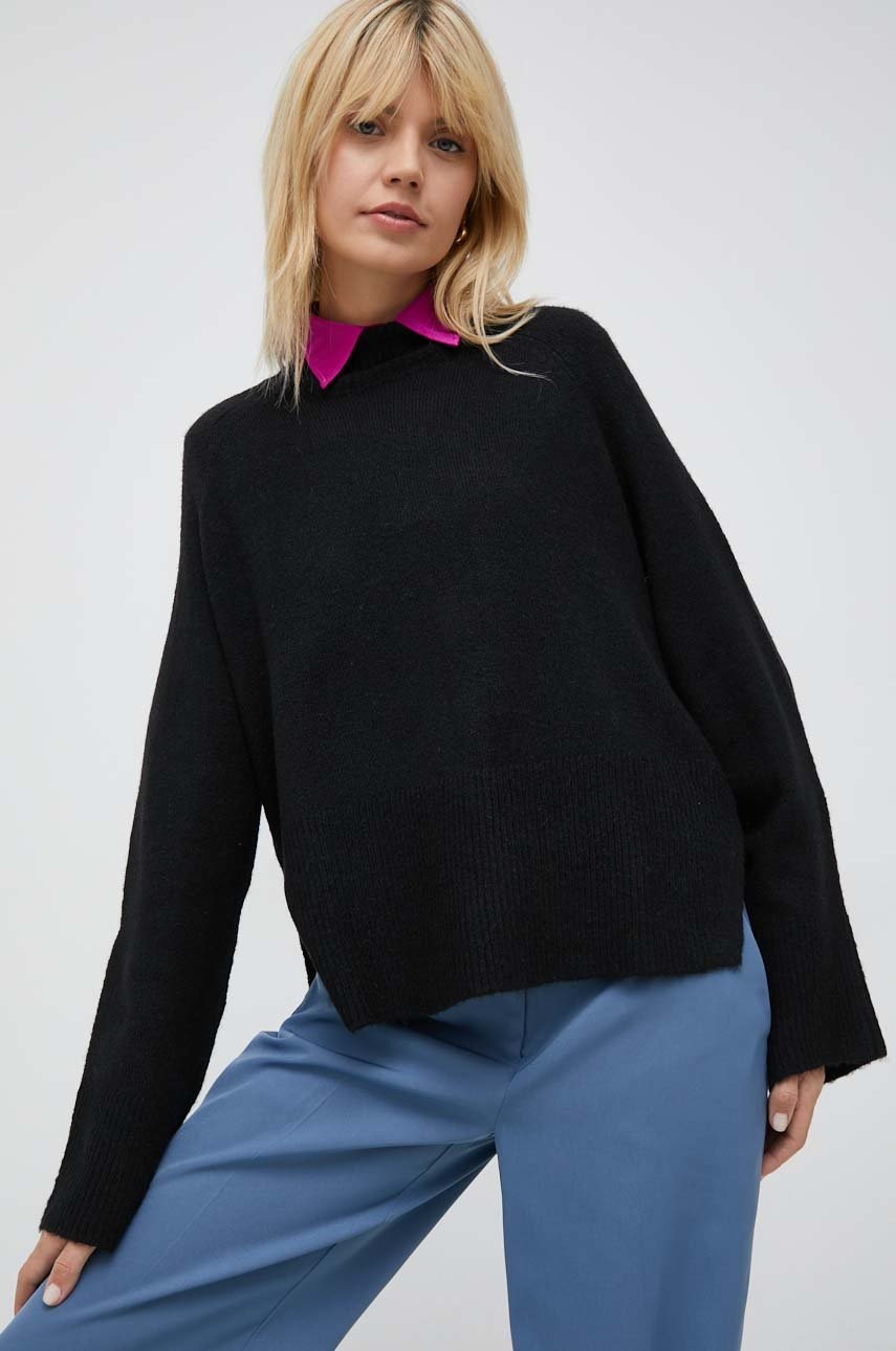 

Свитер Vero Moda женский цвет чёрный лёгкий с полугольфом