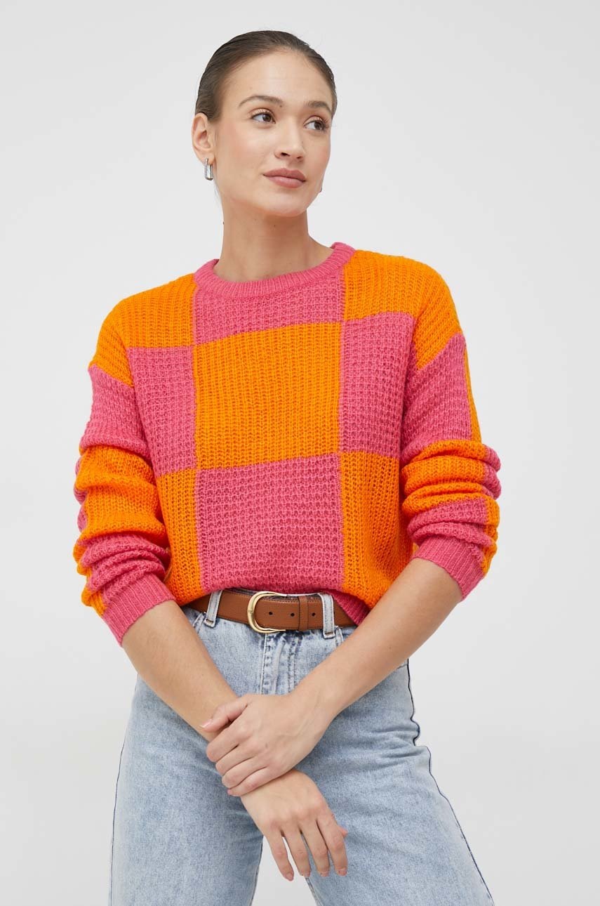

свитер Vero Moda женский цвет розовый лёгкий