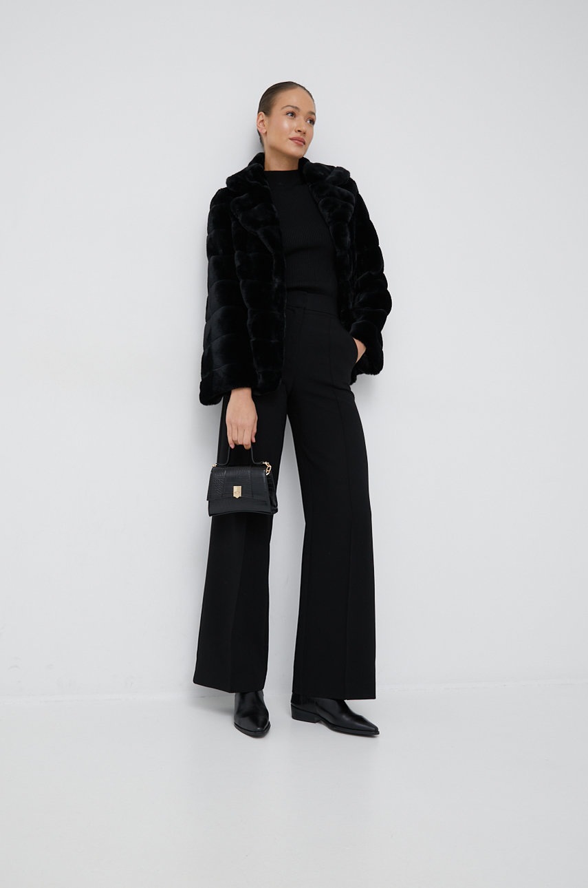 Calvin Klein mellény női, fekete, félgarbó nyakú termék 2. képe