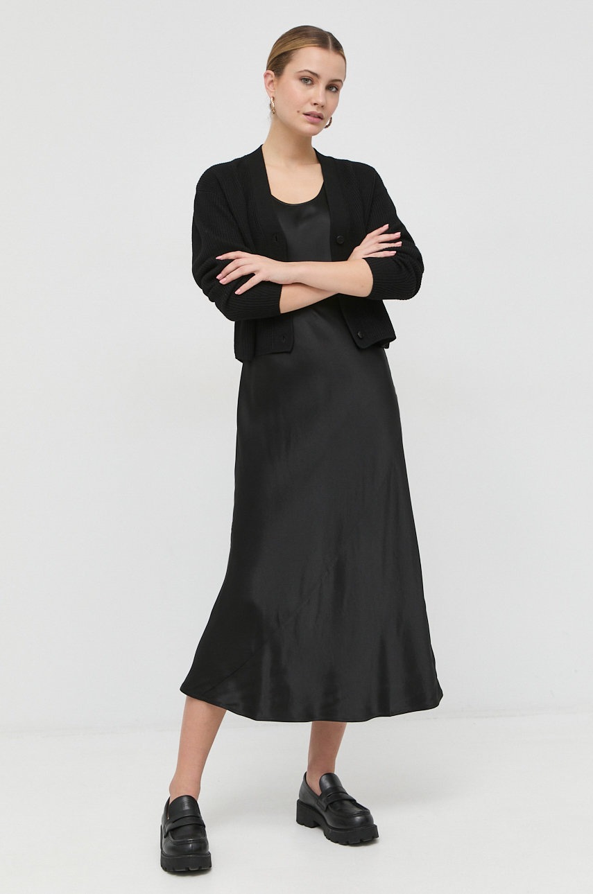 

Шерстяной кардиган Max Mara Leisure женский цвет чёрный