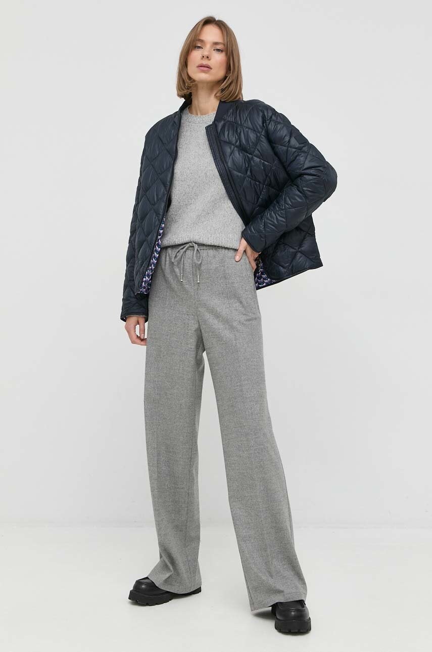 

Шерстяной свитер Max Mara Leisure женский цвет серый
