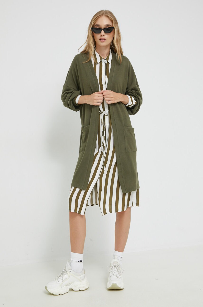 Noisy may cardigan city femei, culoarea verde, light