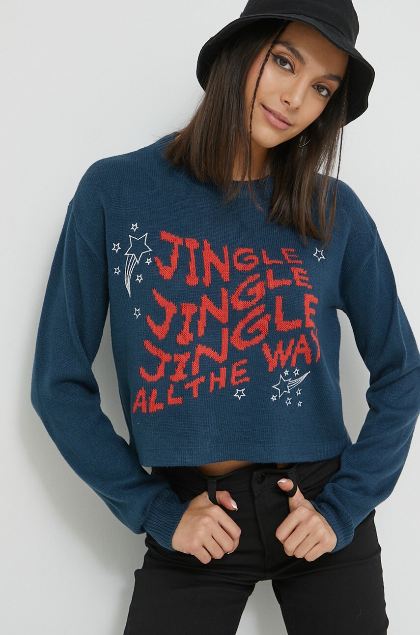 Noisy may pulover jingle femei, culoarea albastru marin, light