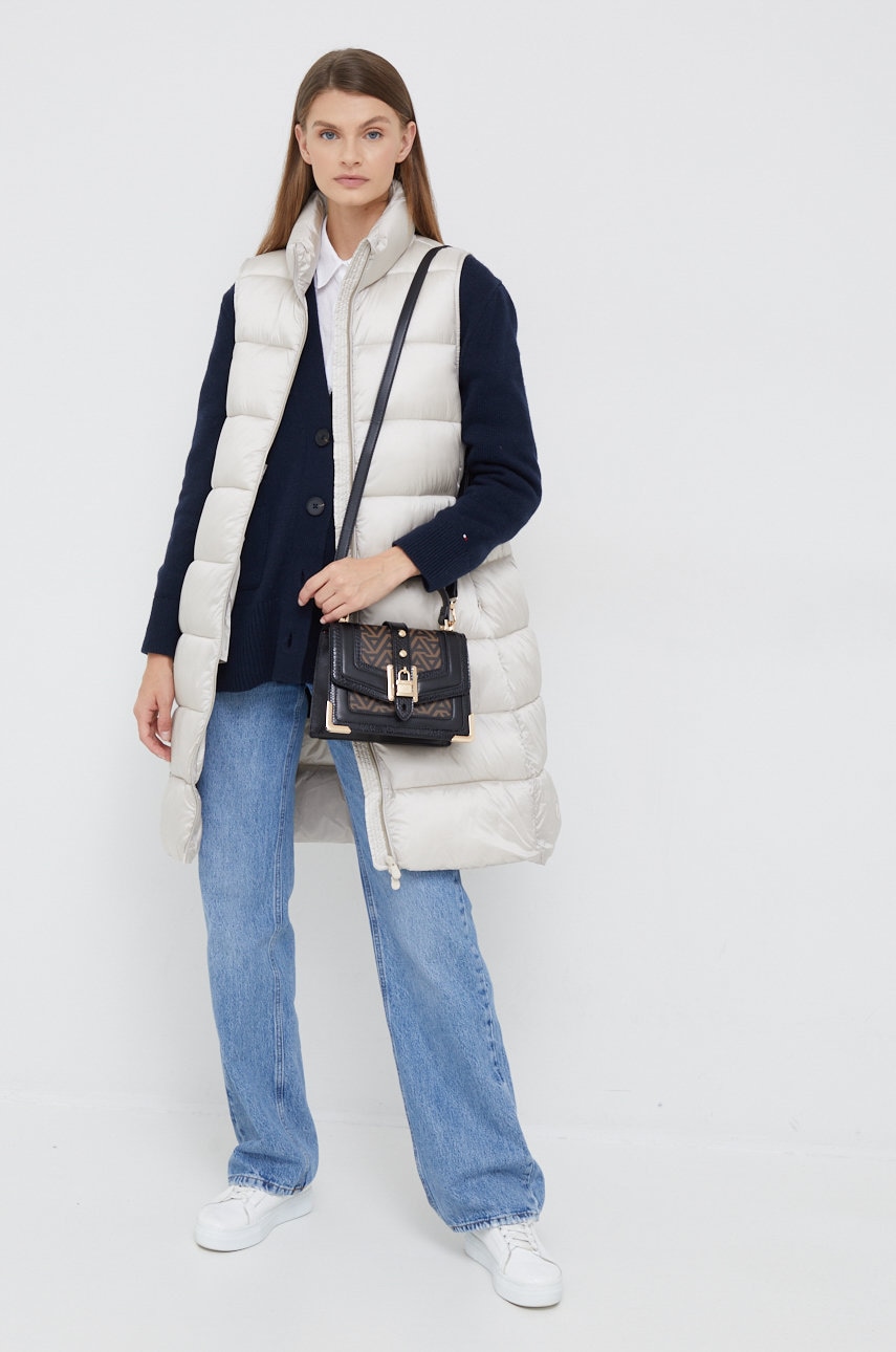 Платье с примесью шерсти Tommy Hilfiger женский цвет синий тёплый