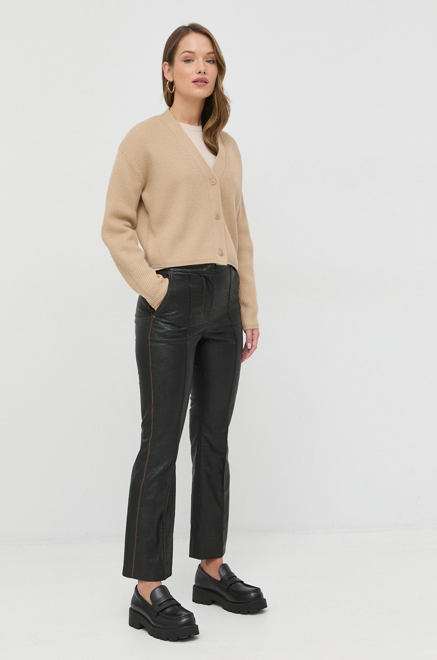 

Свитер с примесью шелка Weekend Max Mara женский цвет бежевый лёгкий