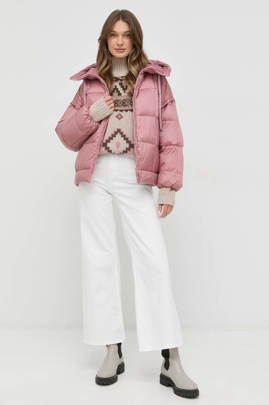 

Вовняний светр Weekend Max Mara жіночий колір бежевий легкий гольф