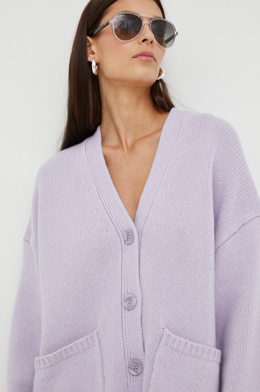 Samsoe samsoe pulover femei, culoarea violet