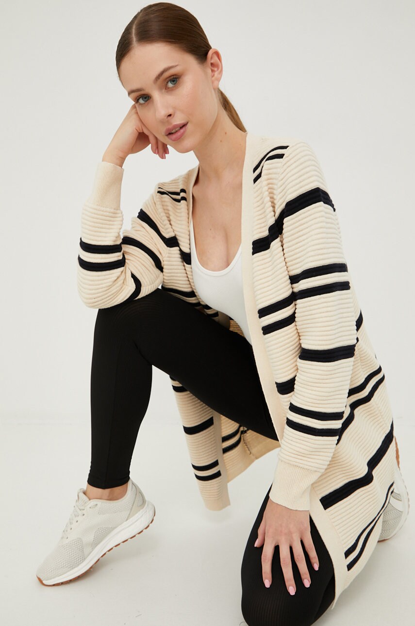 Roxy cardigan 6110209900 femei, culoarea bej, light