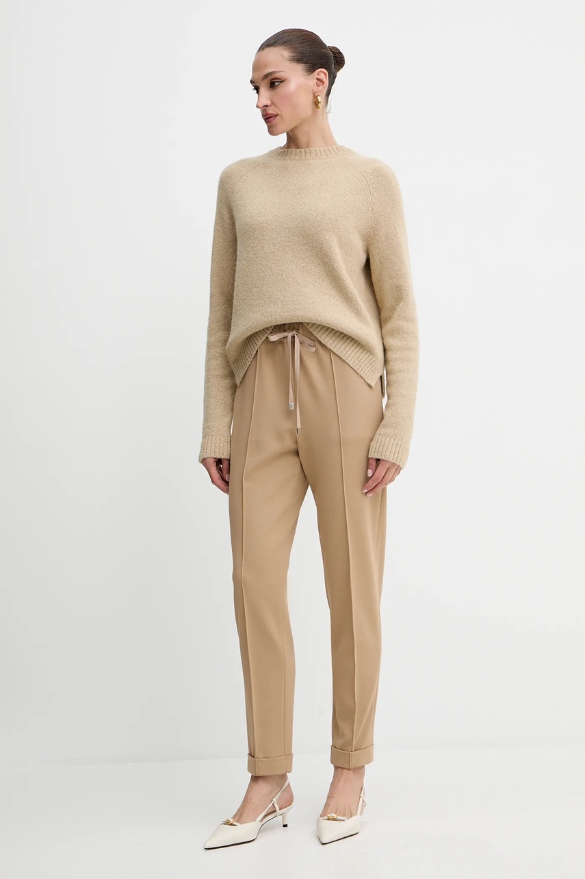 Свитер с примесью шерсти BOSS цвет бежевый  50478315