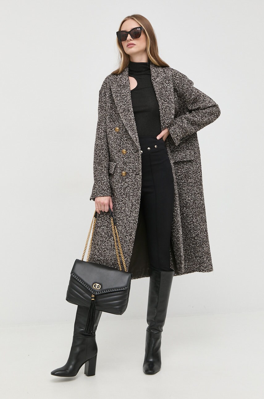 

Свитер Pinko женский цвет чёрный лёгкий с гольфом