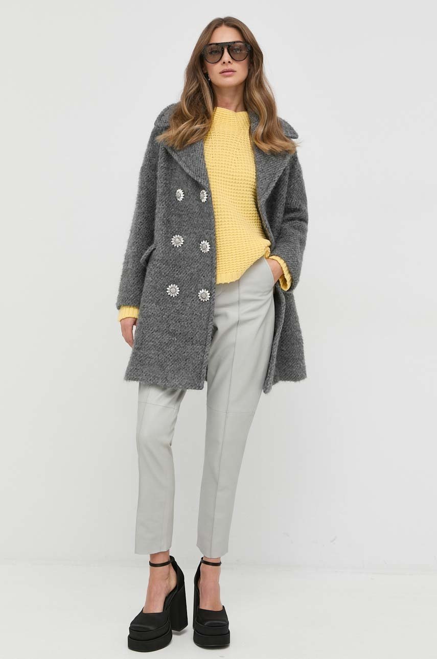 

Шерстяной свитер Weekend Max Mara женский цвет жёлтый