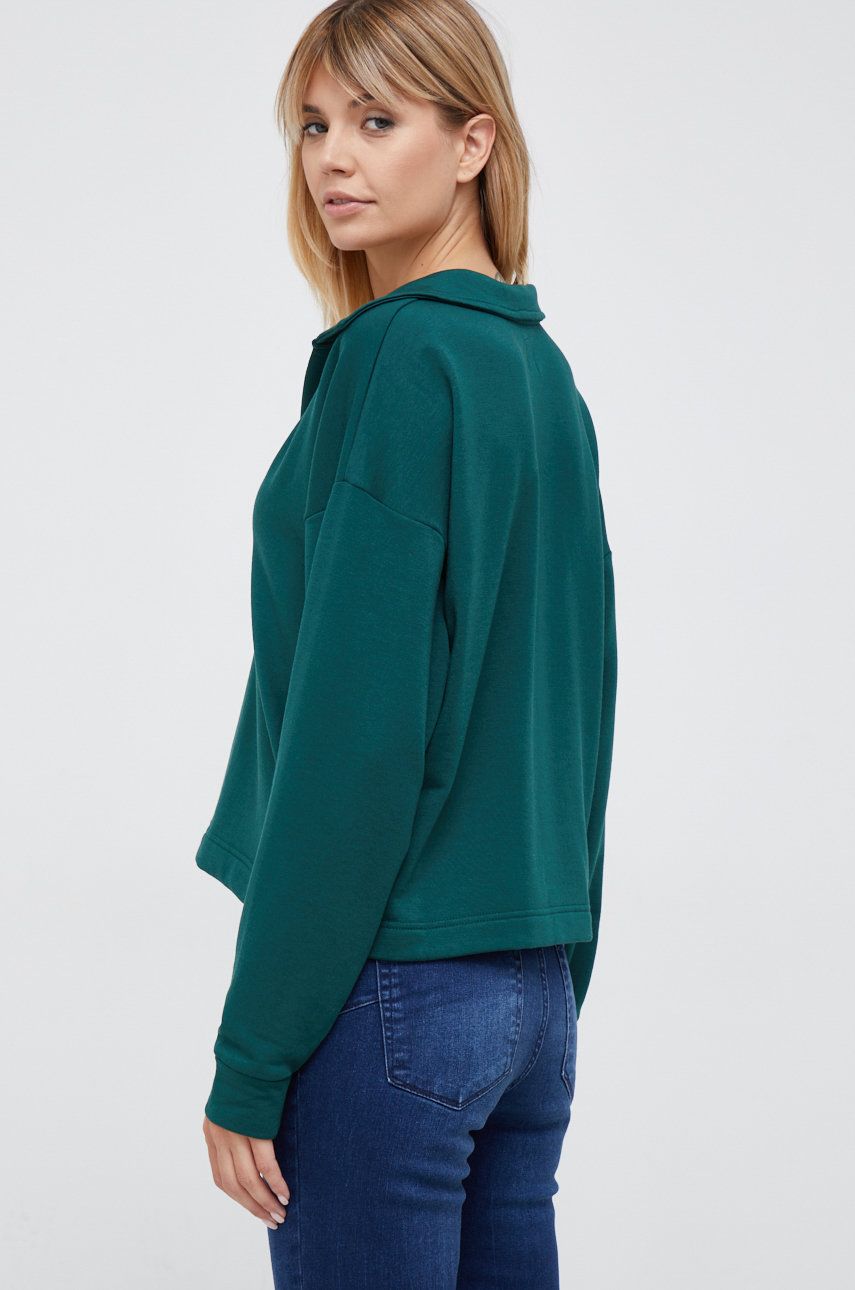 GAP Bluza Femei, Culoarea Verde, Neted