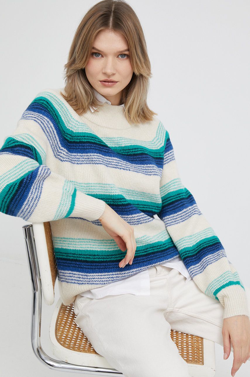 GAP pulover femei, culoarea bej, answear.ro imagine megaplaza.ro