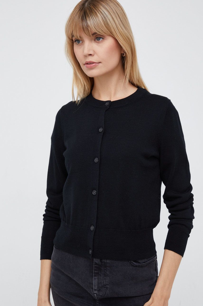 GAP cardigan din lana femei, culoarea negru, light answear.ro imagine noua 2022