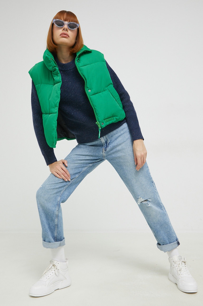 

Вовняний светр Superdry жіночий колір синій