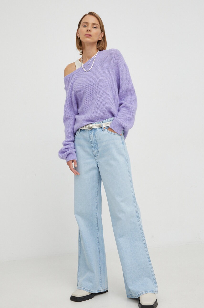 

Вовняний светр Marc O'Polo Denim жіночий колір фіолетовий легкий