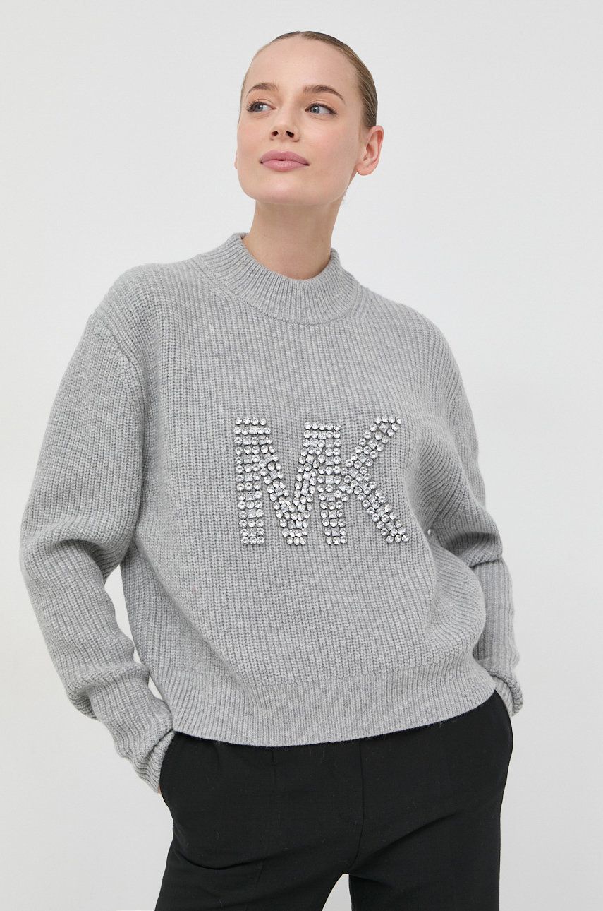 MICHAEL Michael Kors pulover de lana femei, culoarea gri, light answear.ro imagine megaplaza.ro