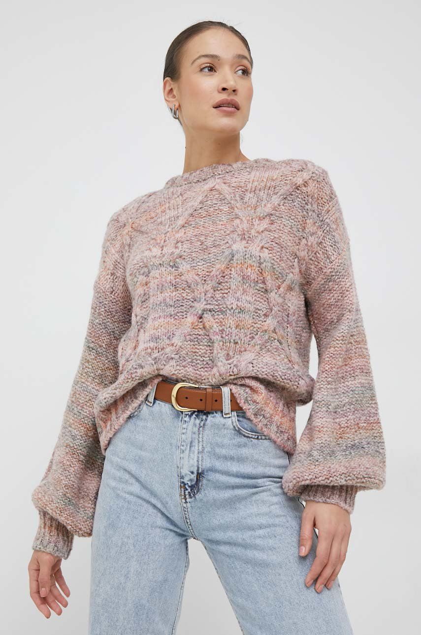 United Colors of Benetton pulover din amestec de lana femei, călduros answear.ro