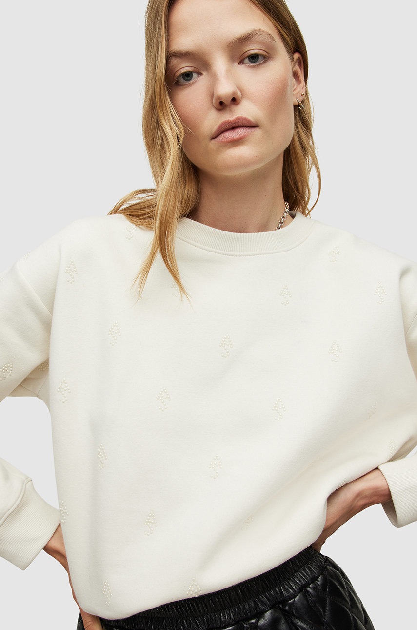 

Светр AllSaints жіночий колір білий