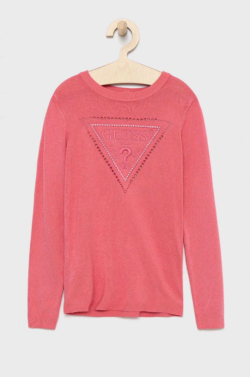 

Детский свитер Guess цвет розовый лёгкий