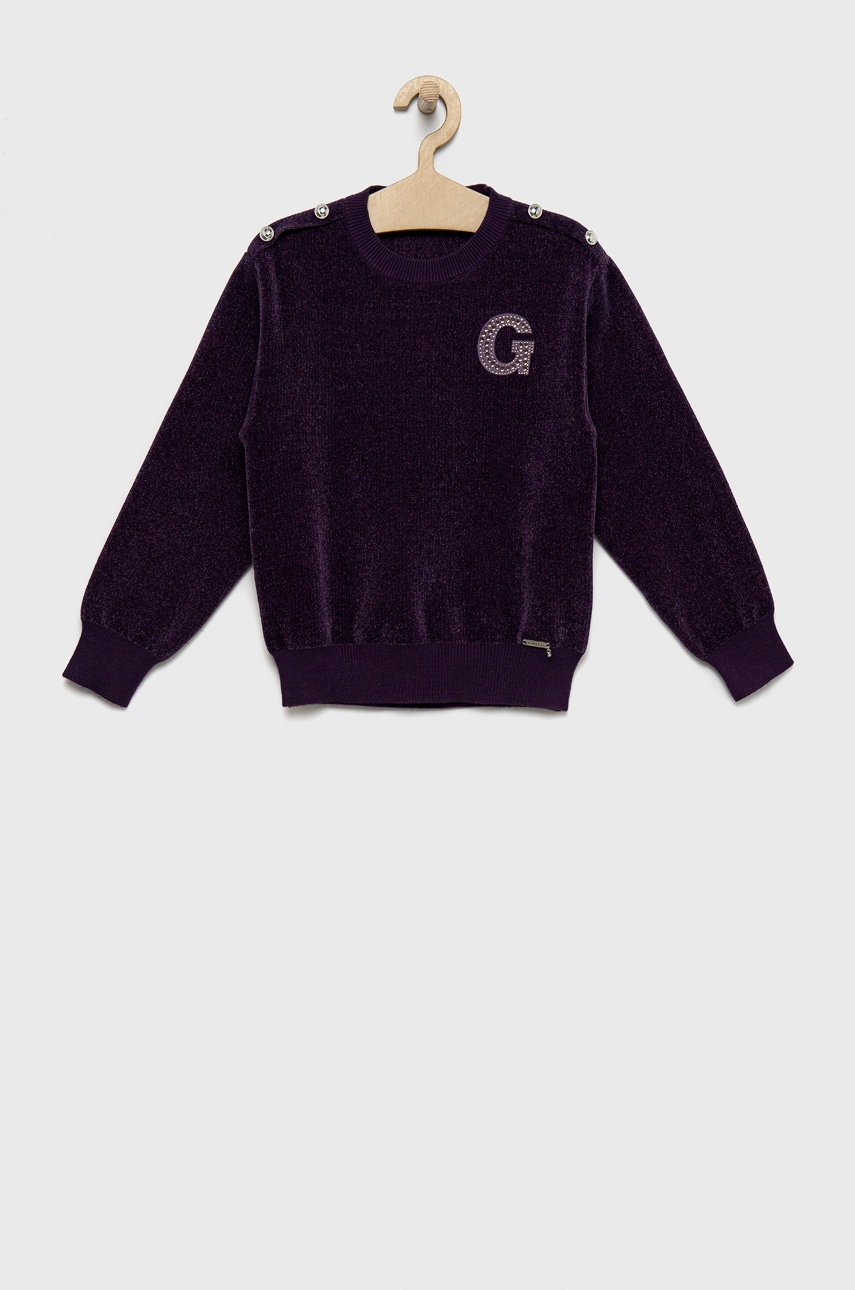 

Детский свитер Guess цвет фиолетовый