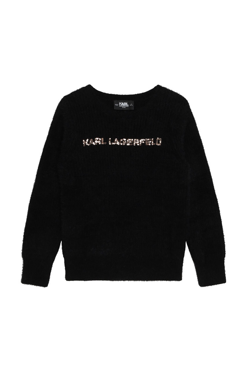 Детский свитер Karl Lagerfeld цвет чёрный Детский свитер Karl Lagerfeld цвет чёрный