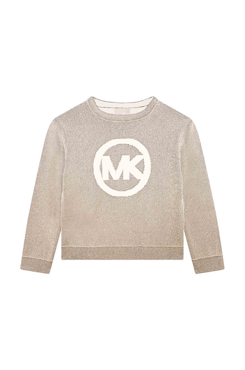 

Детски пуловер Michael Kors в златисто от лека материя, Злато