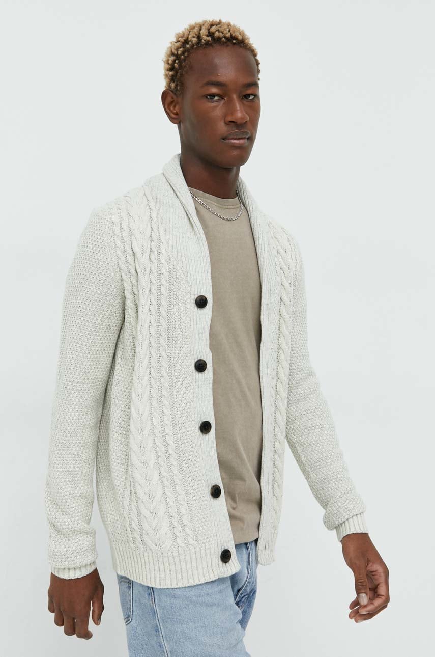 Jack & jones cardigan barbati, culoarea alb