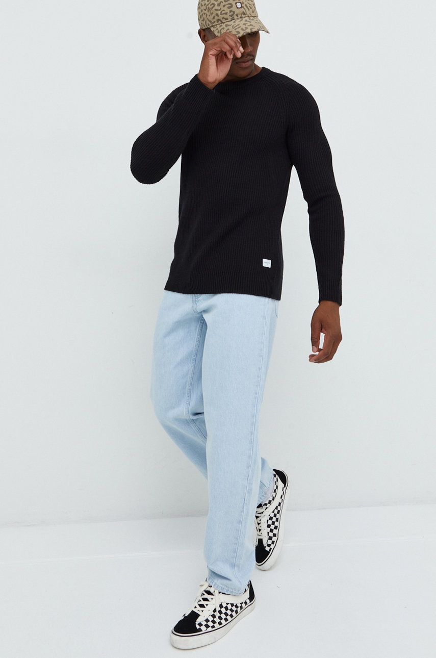 

Свитер Jack & Jones мужской цвет чёрный
