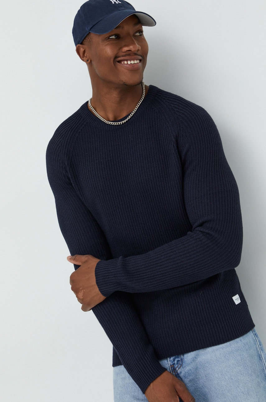 Jack & jones pulover barbati, culoarea albastru marin,