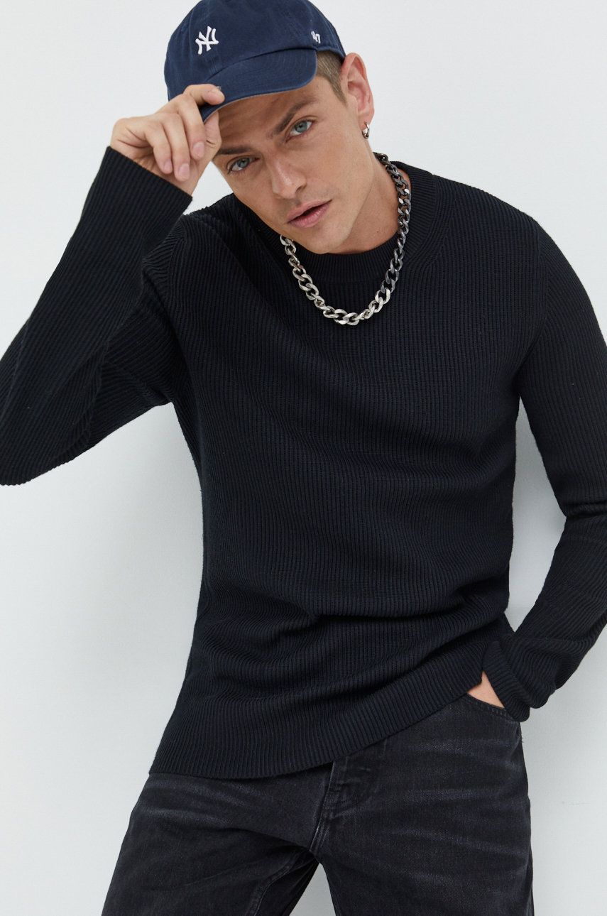 Premium by Jack&Jones sweter męski kolor czarny