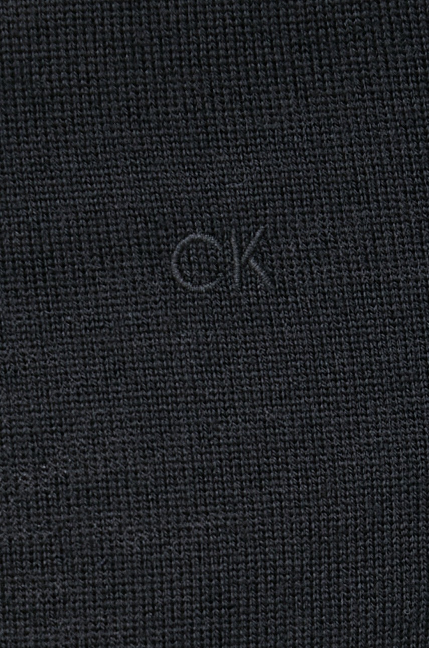 Вовняний светр Calvin Klein чоловічий колір чорний 