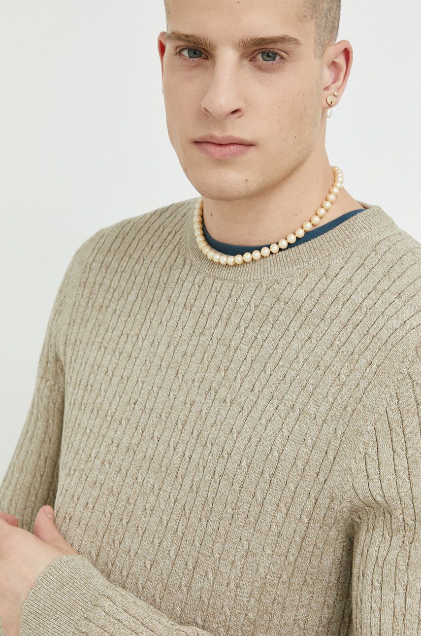 Premium by Jack&Jones pulover Dallas barbati, culoarea bej, light answear.ro imagine noua