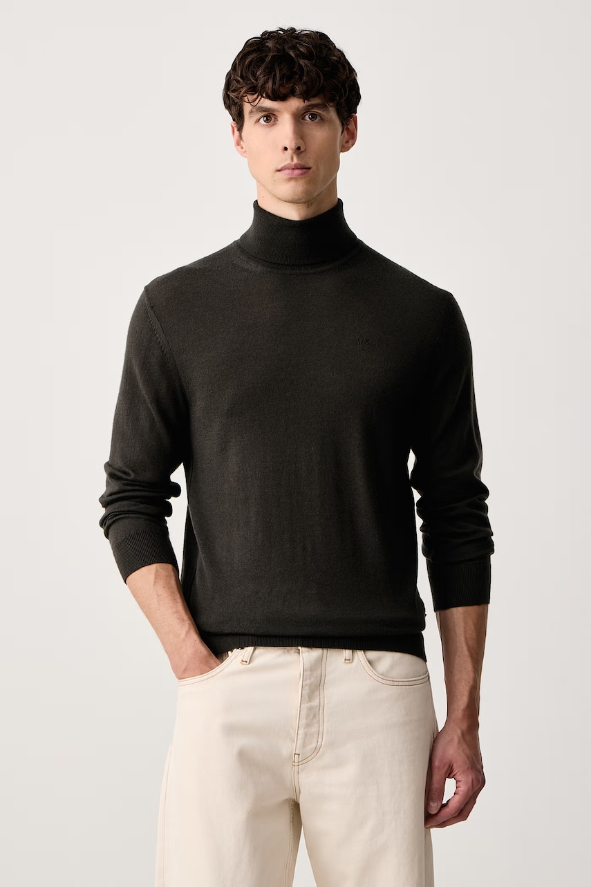 Armani Exchange  rolák pánsky vlnený