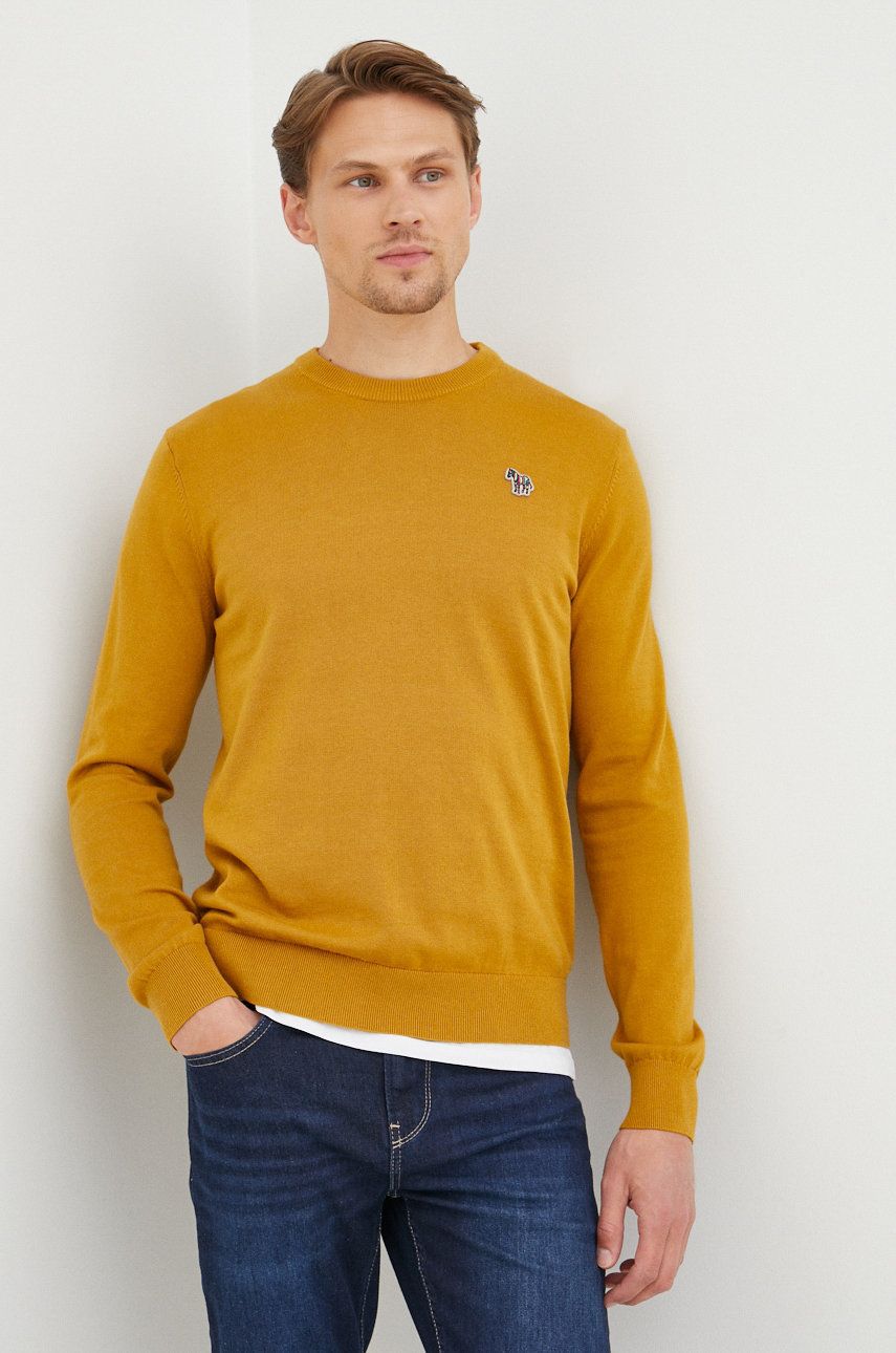 PS Paul Smith pulover barbati, culoarea galben, answear.ro