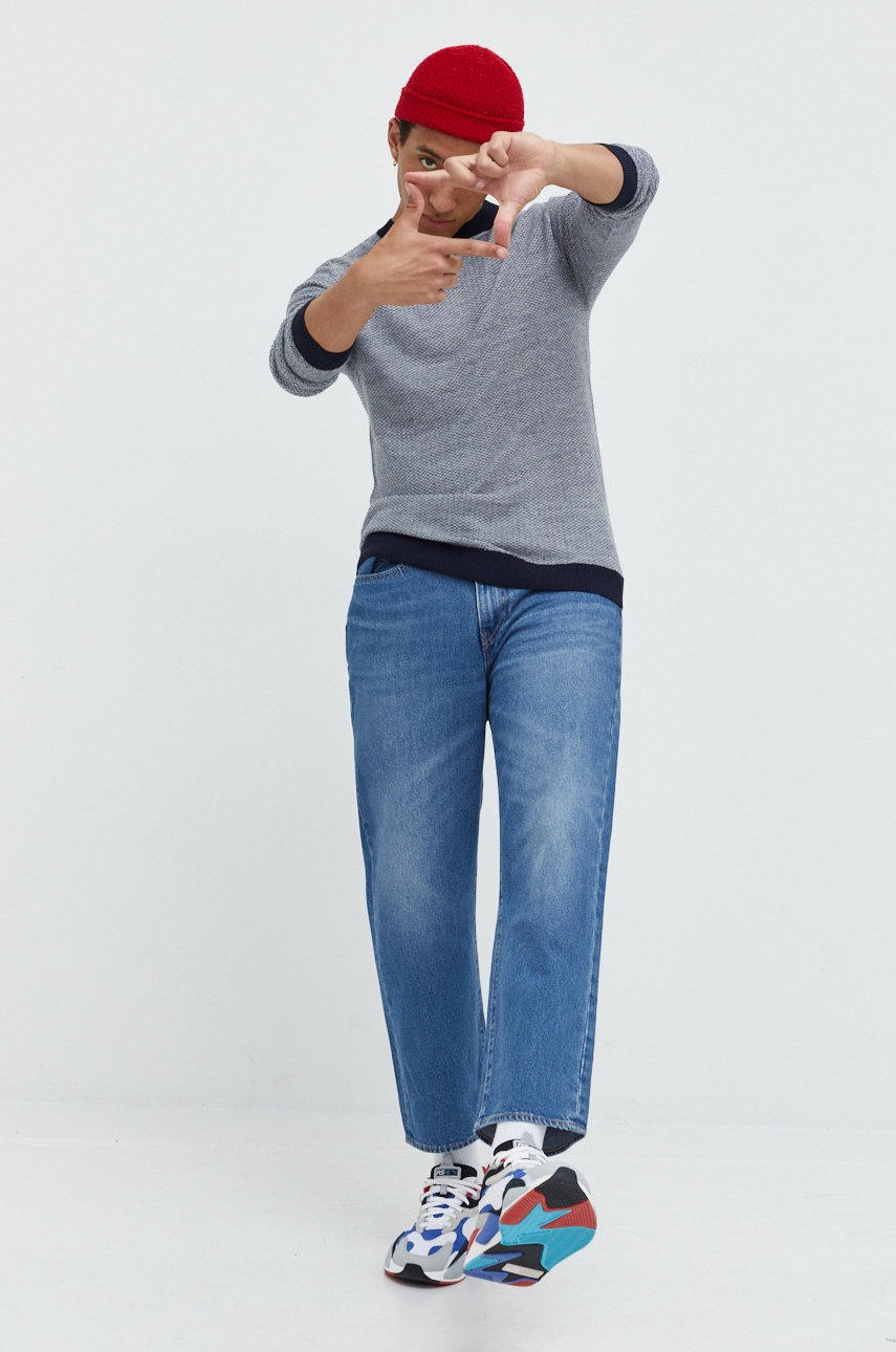 

Свитер Produkt by Jack & Jones мужской цвет синий лёгкий