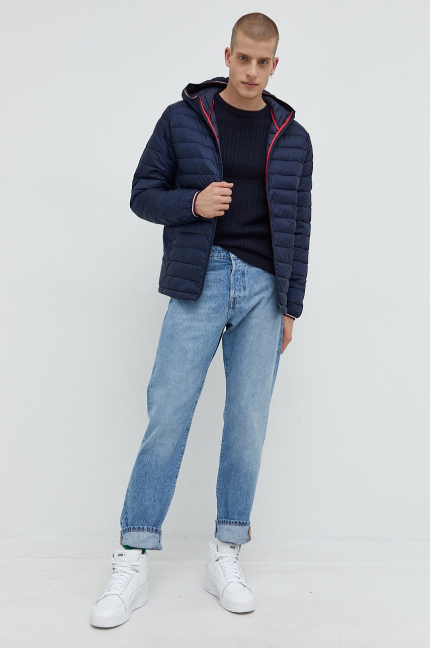 

Хлопковый свитер Produkt by Jack & Jones мужской цвет синий лёгкий