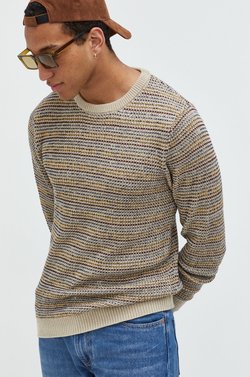 

Пуловер Produkt by Jack & Jones мъжки в бежово, Бежов