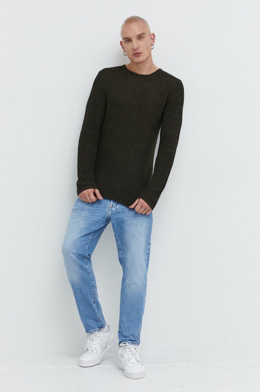 

Бавовняний светер Produkt by Jack & Jones чоловічий колір зелений легкий