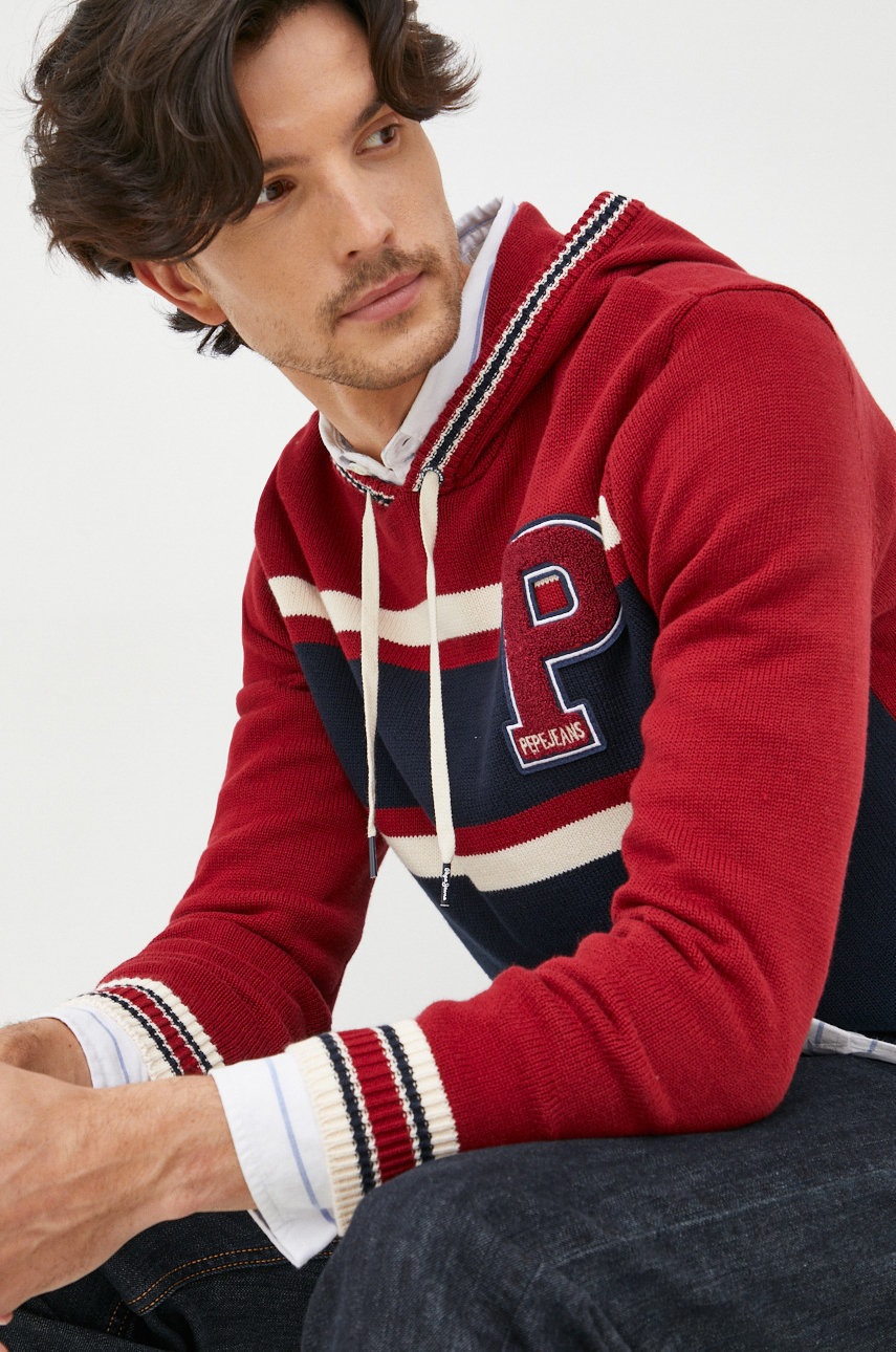 

Памучен пуловер Pepe Jeans мъжки от лека материя, Многоцветен