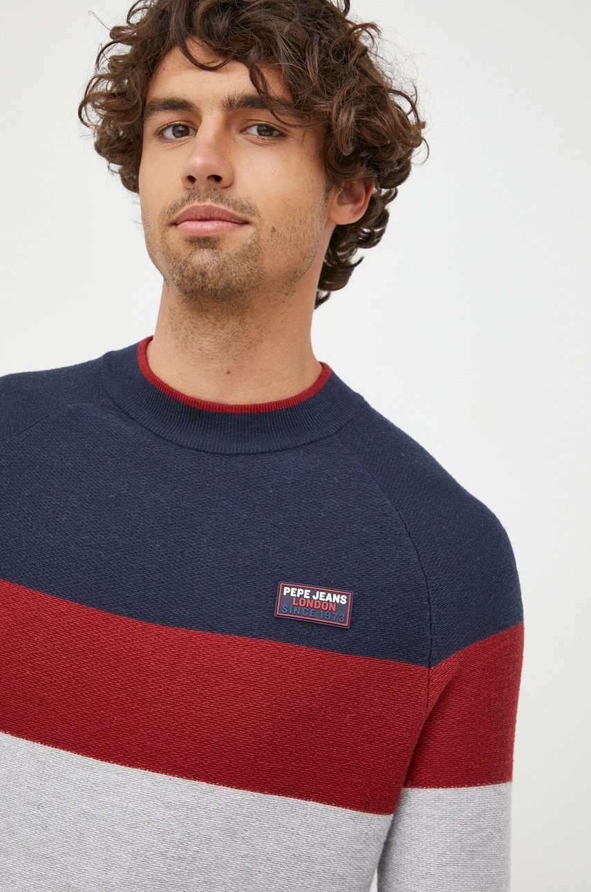

Пуловер Pepe Jeans мъжки от лека материя, Многоцветен