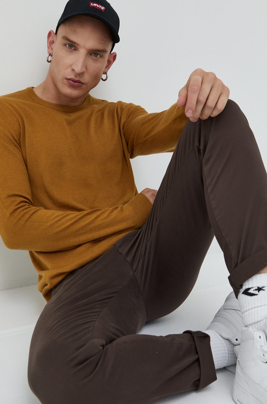 

Светр Produkt by Jack & Jones чоловічий колір жовтий легкий